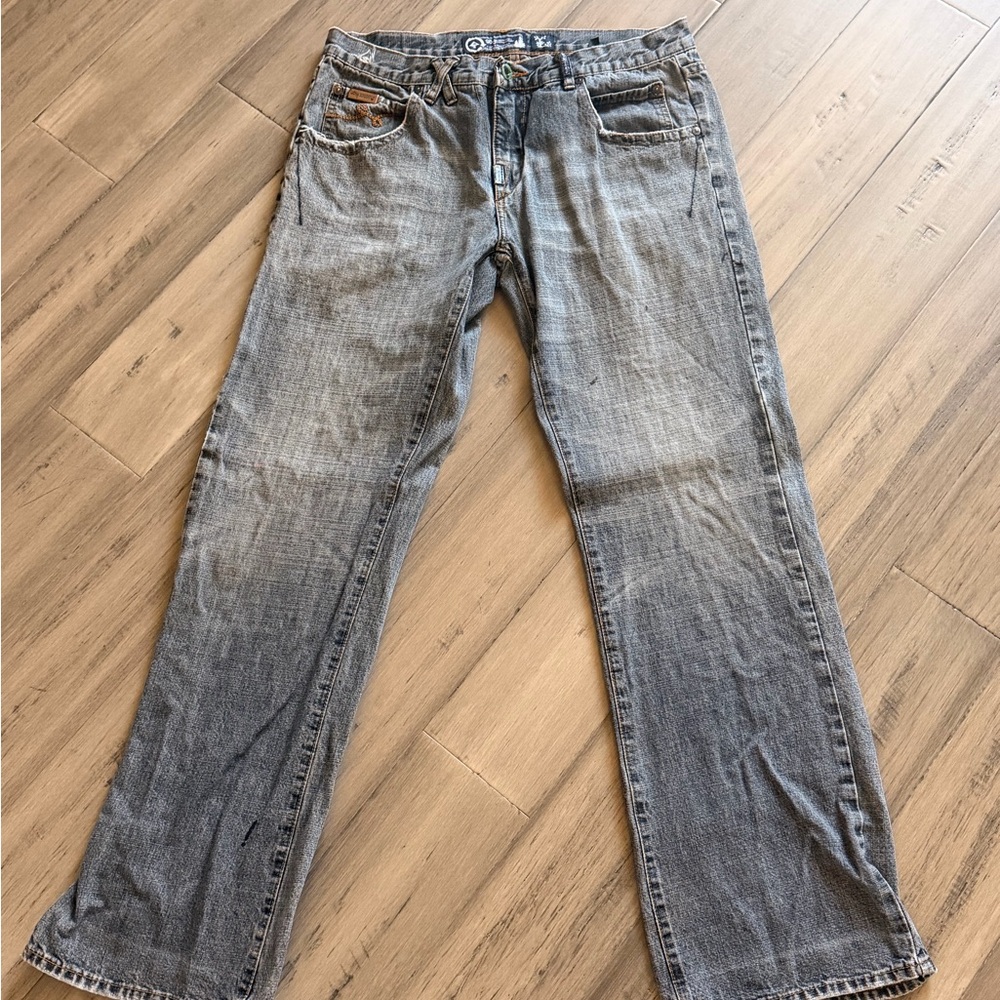 Lrg Men's Washed Gray Straight Jeans